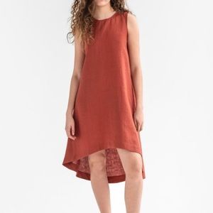 worn 2x Magic Linen Royal Toscana Dress